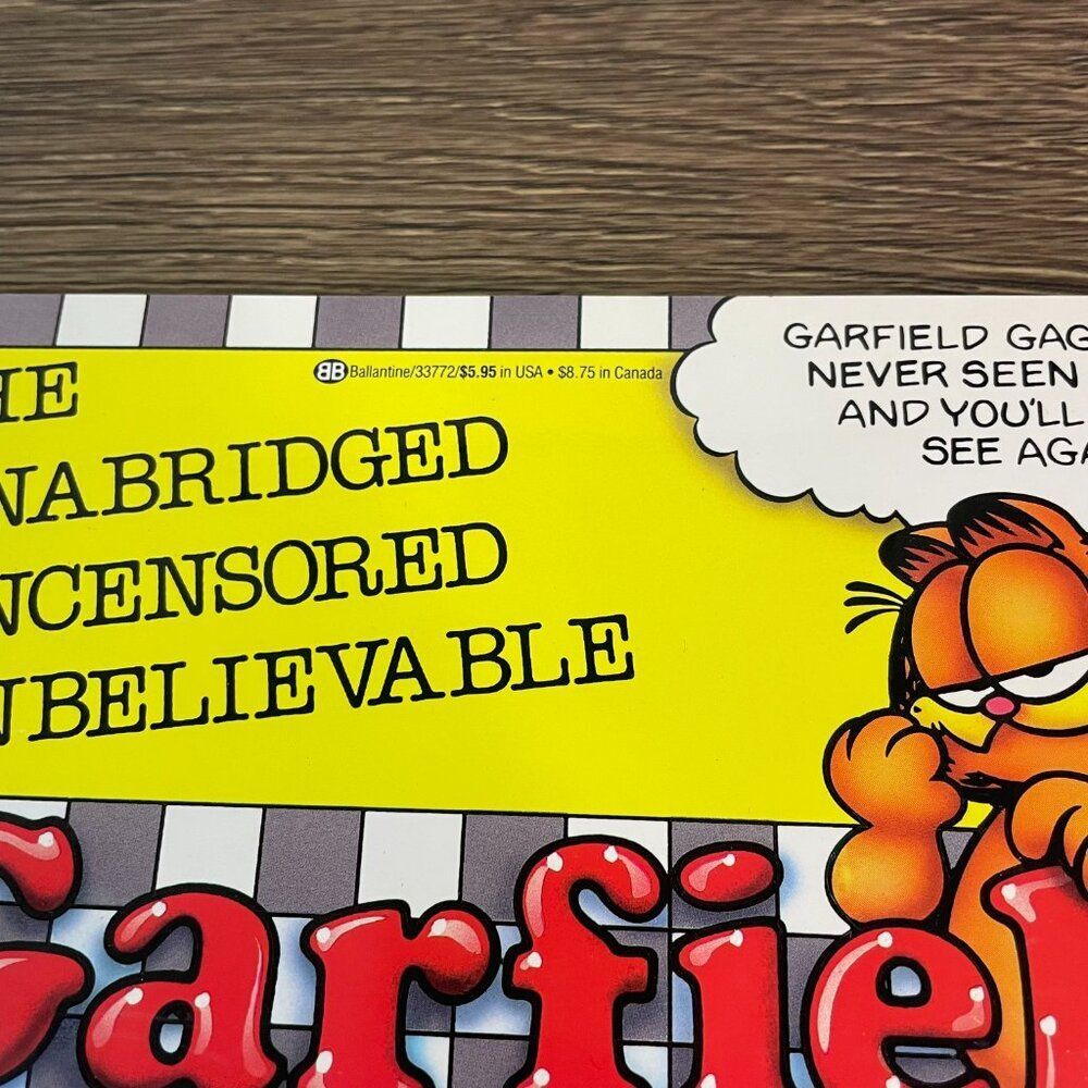 Vintage 1986 The Unabridged, Uncensored, Unbelievable Garfield Comic Jim Davis - Picture 3 of 10